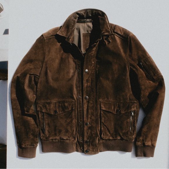 Mango suede bomber jacket - Picture 1 of 6